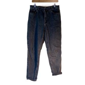 BDG High Rise Baggy Tapered Jeans 29 – Black Acid Wash Grunge Retro Urban Outfit